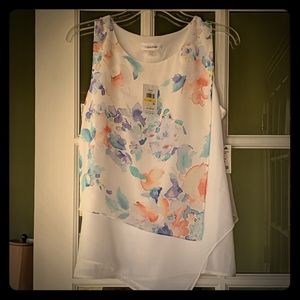 Sleeveless layered blouse